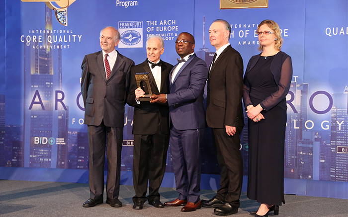 Elgiboh Travel Agency & Tours was presented with a special regognition award - Arch of Europe for Quality and Technology in the Gold Category